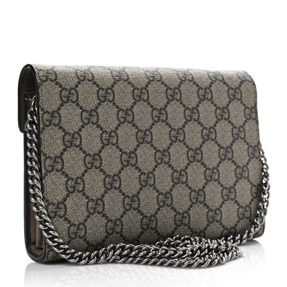 Gucci GG Supreme Monogram Mini Dionysus Chain Wallet Beige Taupe 3 of 9