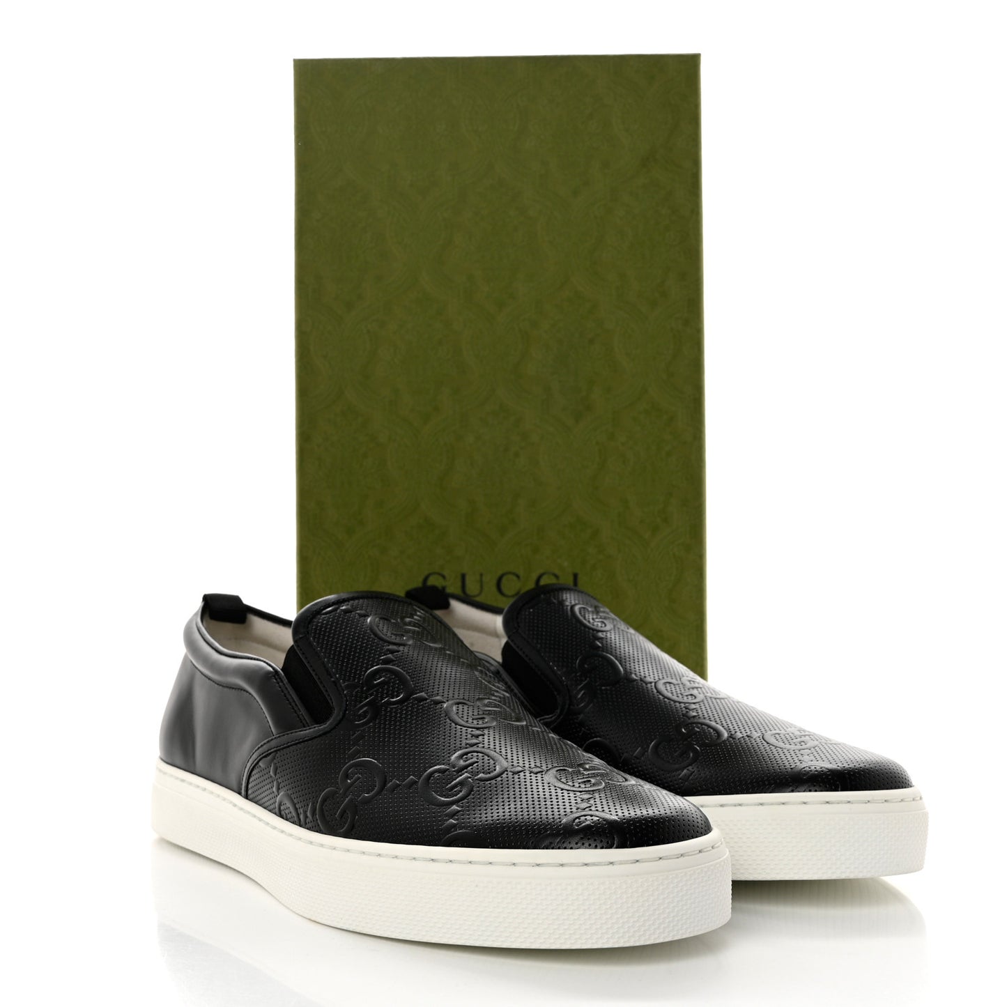 Guccissima Mens Dublin Slip On Sneakers 11.5 Black