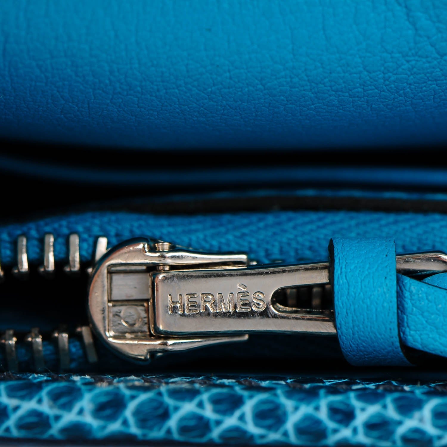 Hermes Swift Lizard Niloticus Jige Duo Turquoise Bleu Petrol 7 of 9