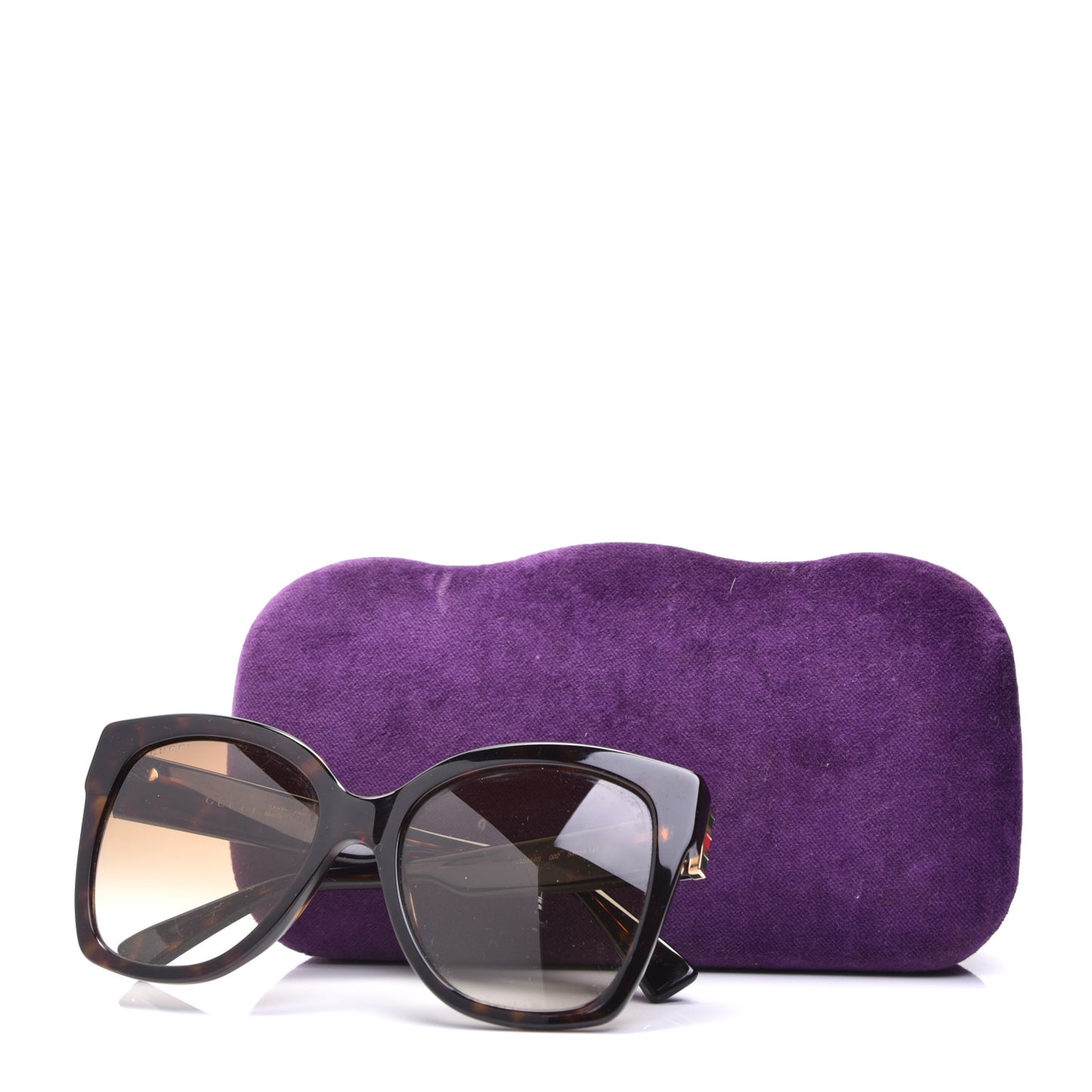 Acetate Square Frame Sunglasses GG0459S Tortoise