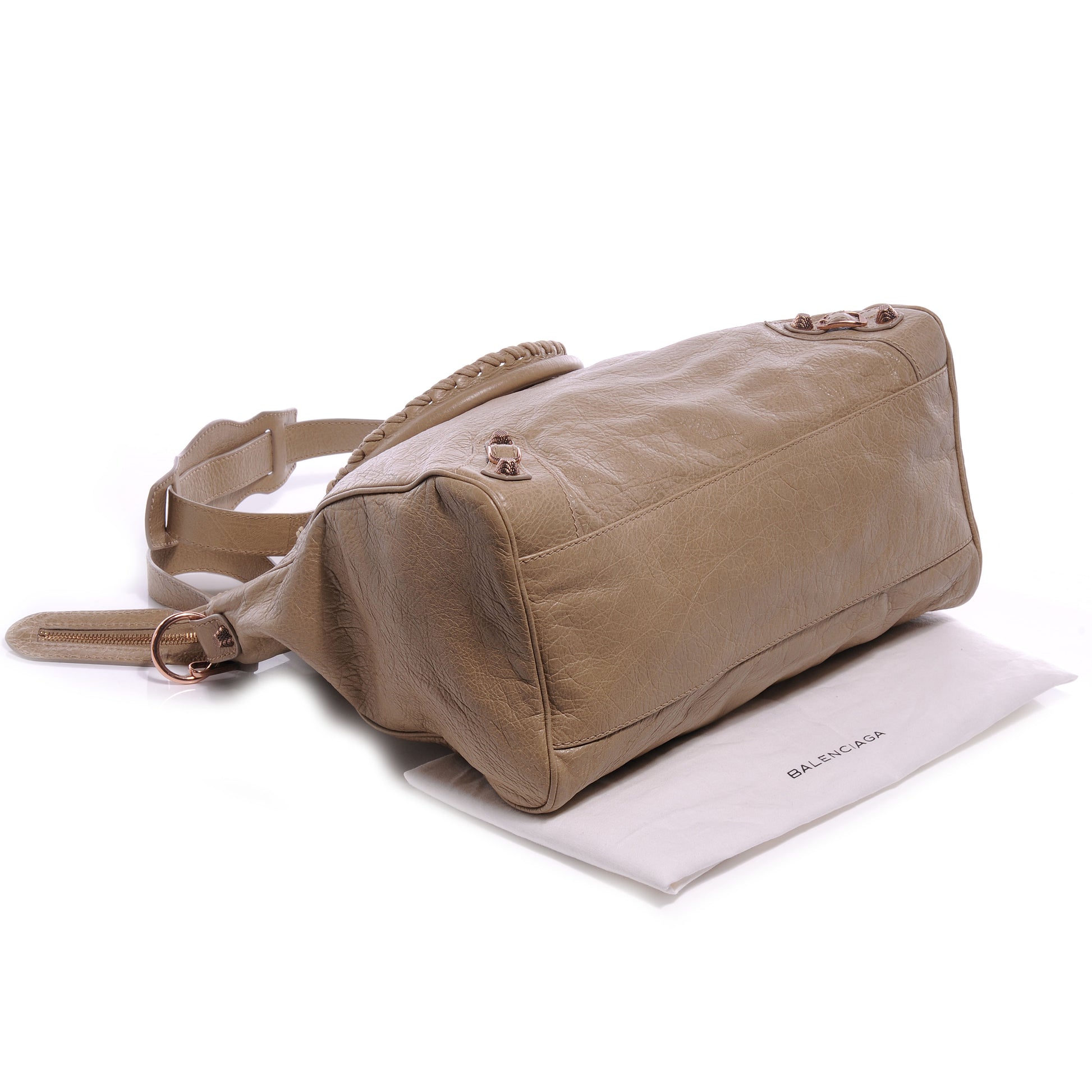 Balenciaga Agneau Giant 12 Rose Gold Hardware Velo Latte Beige 4 of 7