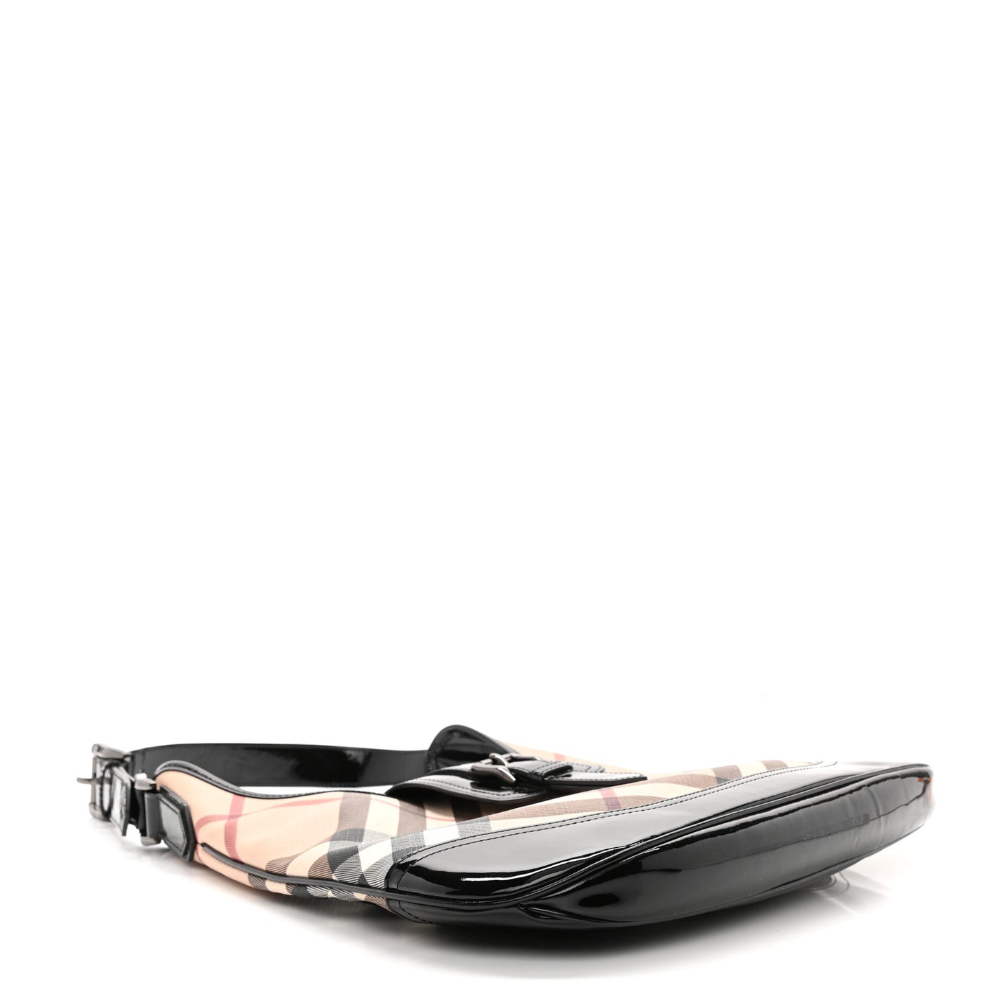 Patent Nova Check Brook Hobo Black