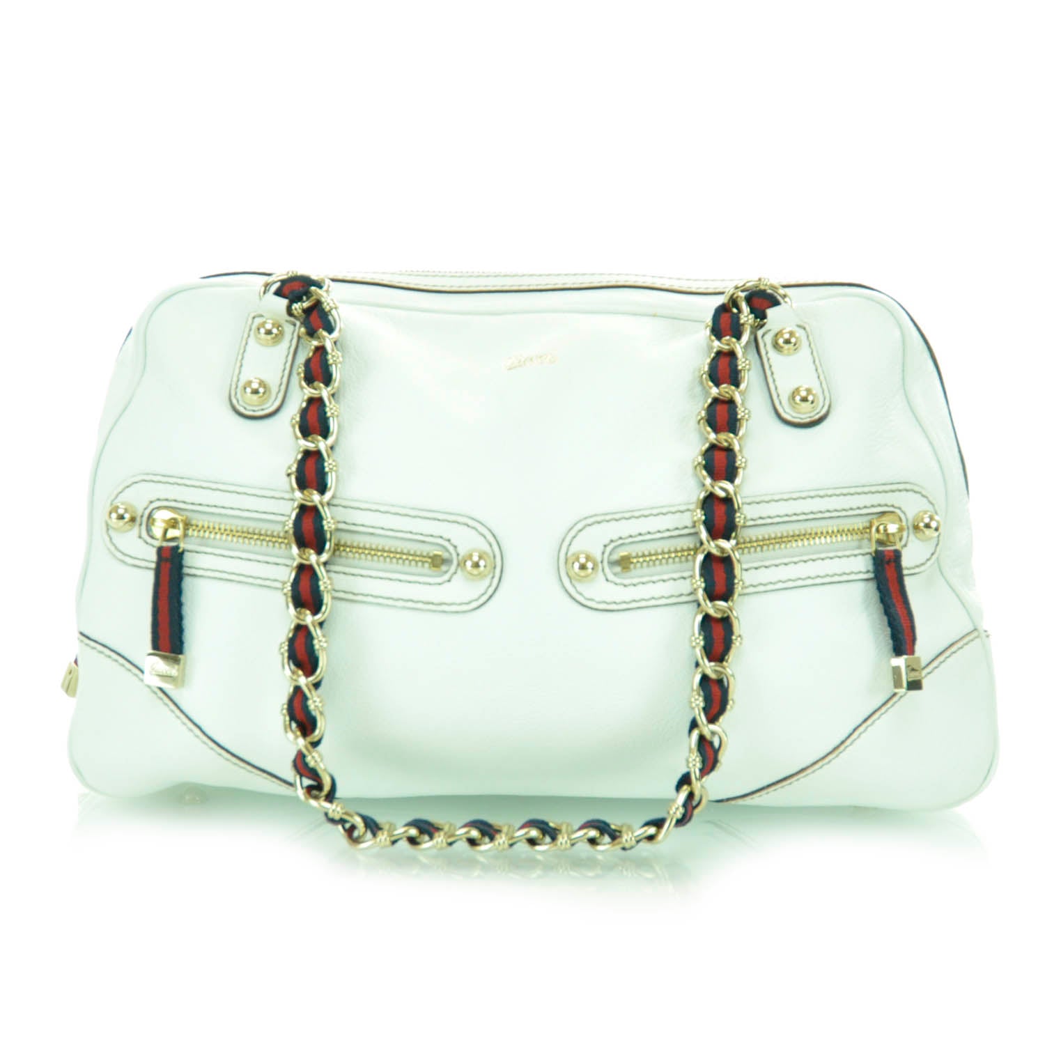 Gucci Leather Capri Large Bowler White 1 of 11