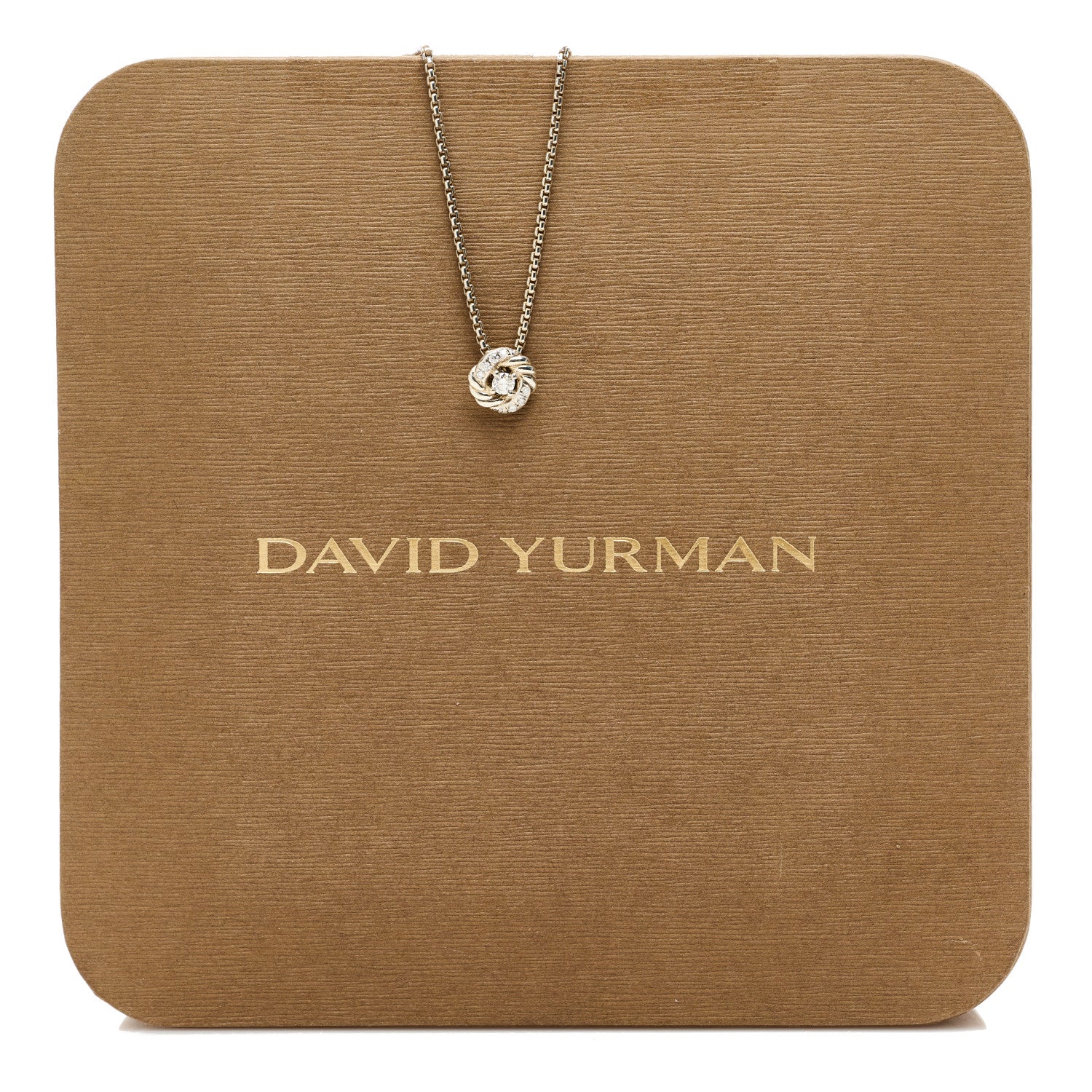David Yurman Sterling Silver Diamond 8mm Petite Infinity Pendant Necklace 7 of 7