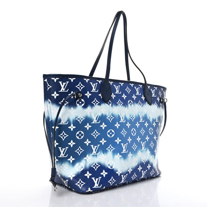 Louis Vuitton Monogram Escale Neverfull MM Blue 4 of 10