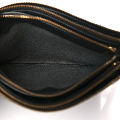 Celine Lambskin Large Trio Crossbody Bag Black 6 of 10