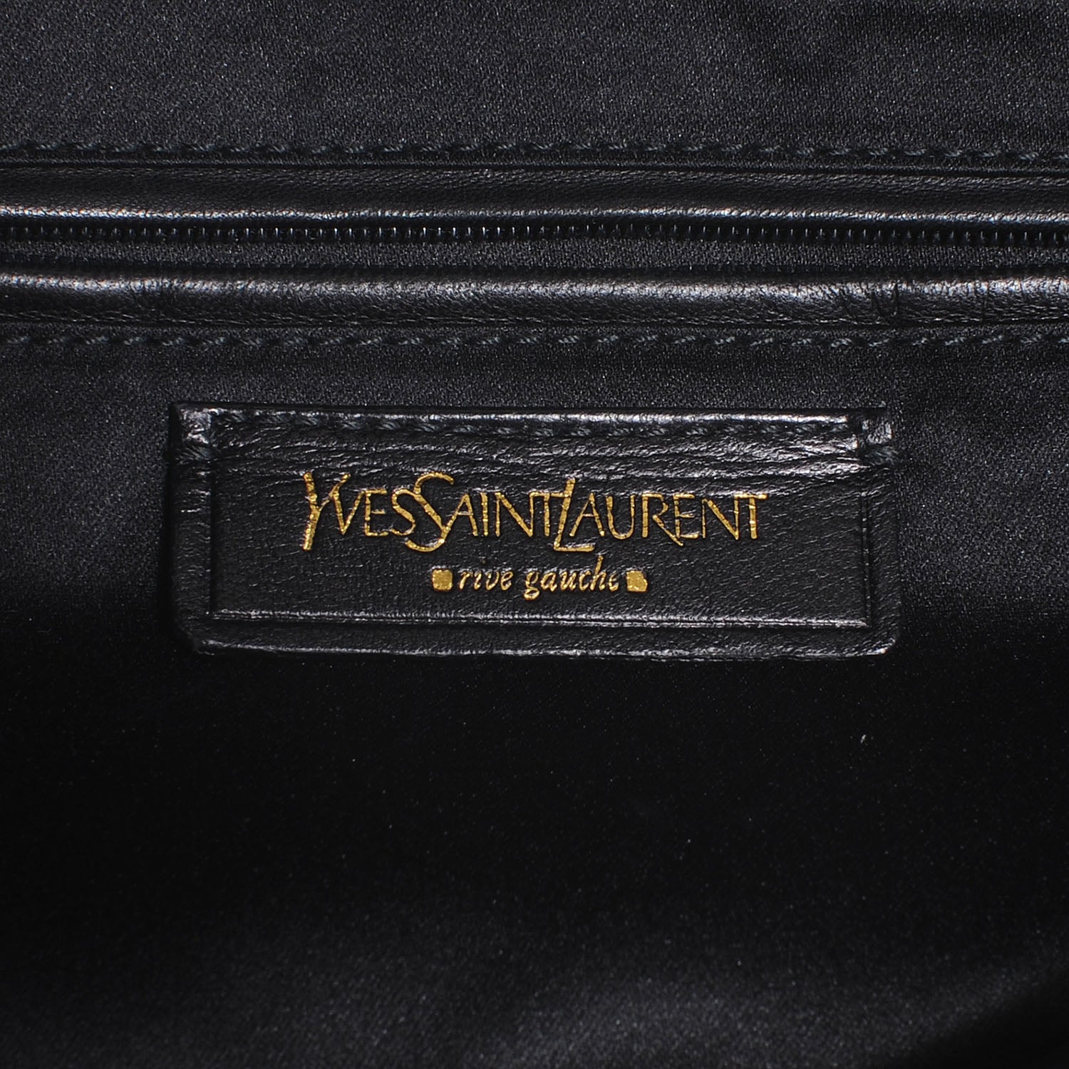 Saint Laurent Leather Small Downtown Metallic Navy 6 of 7