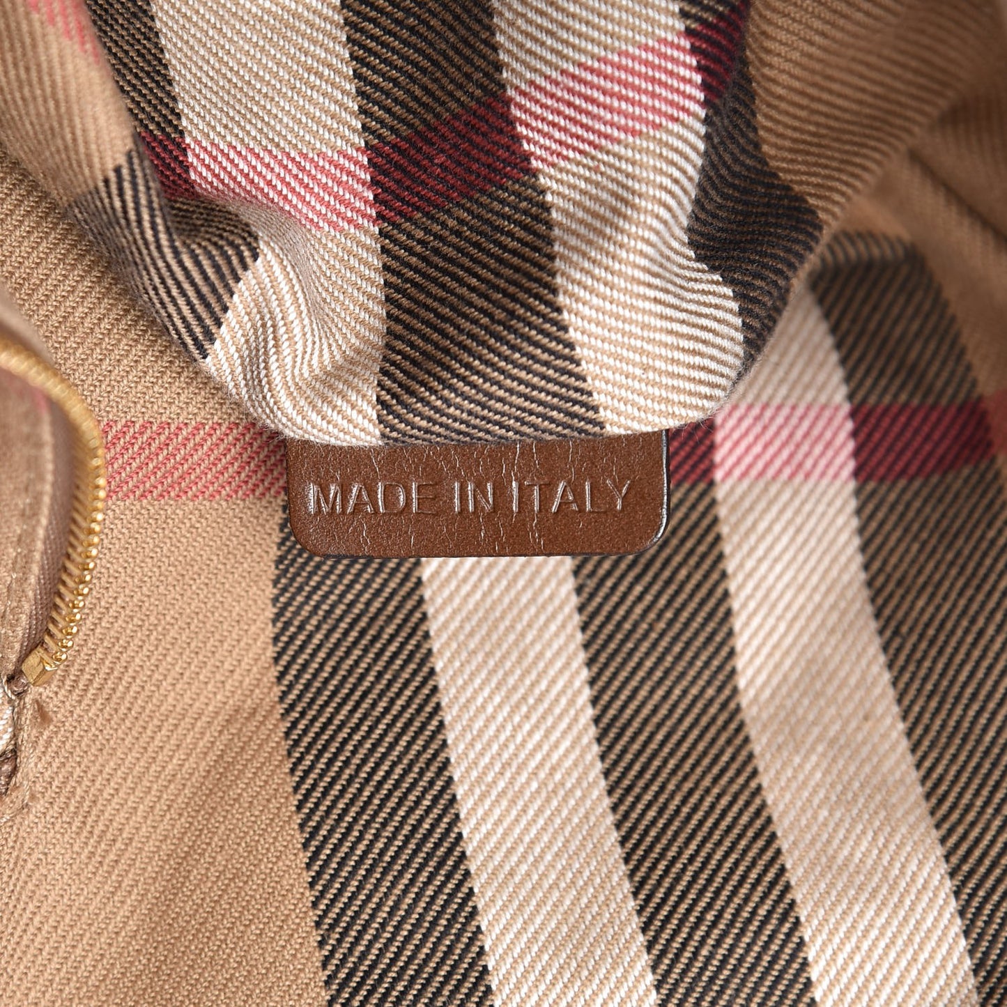 Calfskin House Check Medium Salisbury Tote Brown