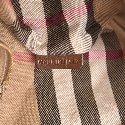 Burberry Calfskin House Check Medium Salisbury Tote Brown 7 of 17