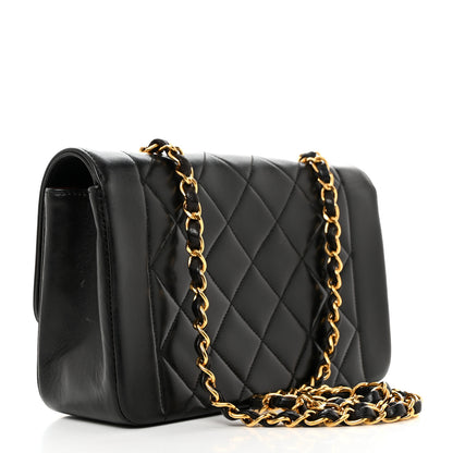 Chanel Lambskin Quilted Small Single Flap Black 2 of 10