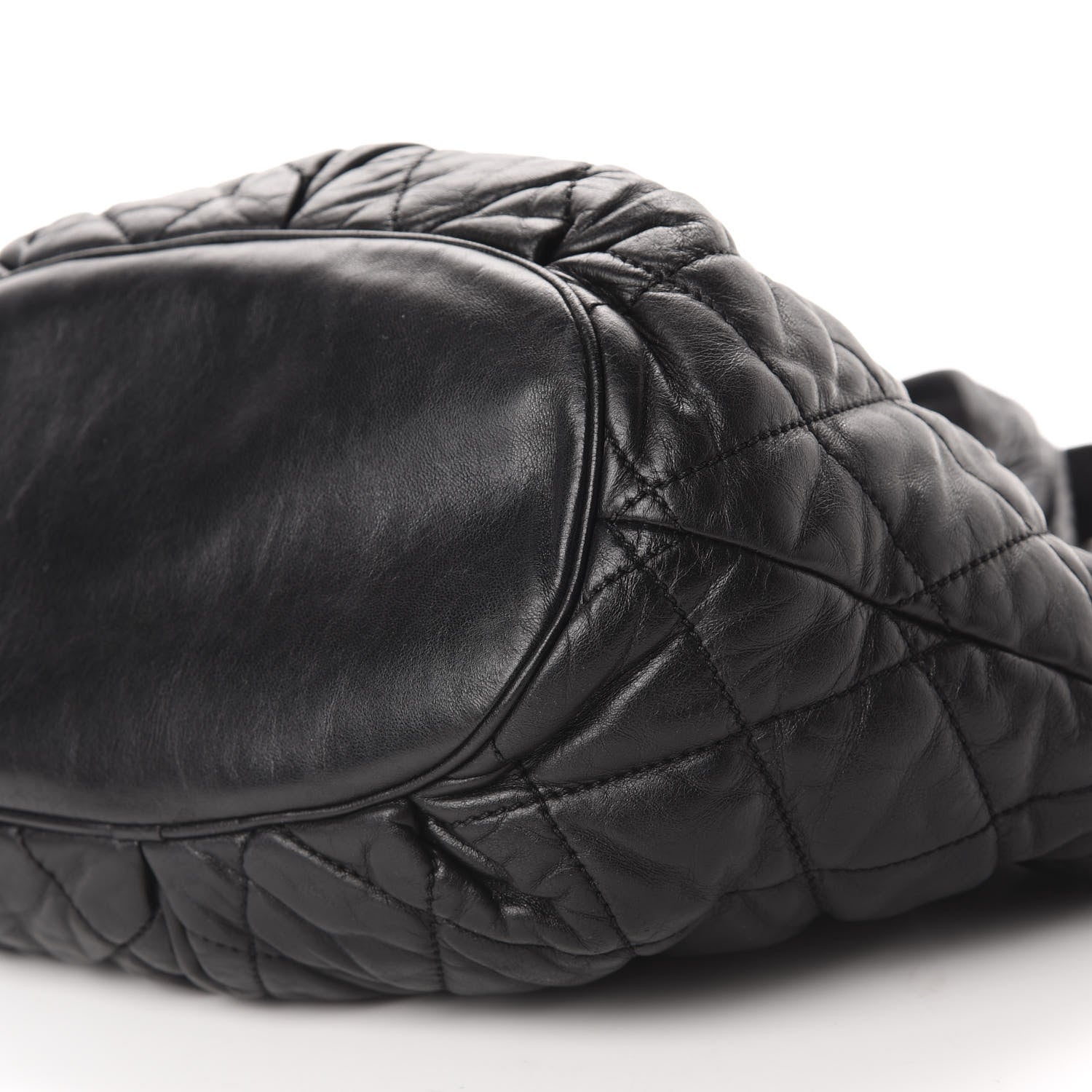 Chanel Lambskin Quilted Cloudy Bundle East West Tote Black 7 of 10
