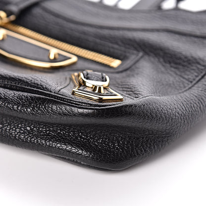 Balenciaga Chevre Gold Metallic Edge Hardware Hip Black 6 of 11