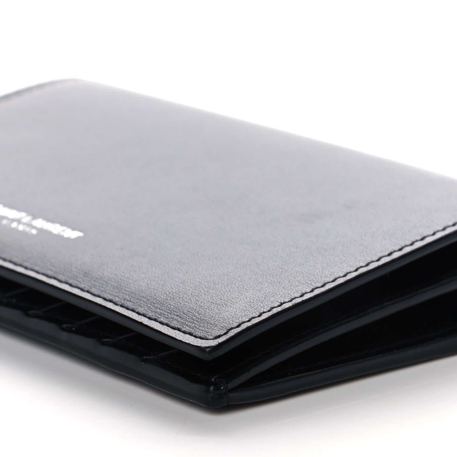 Saint Laurent Calfskin Fragments Flap Wallet Black 11 of 12
