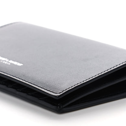 Saint Laurent Calfskin Fragments Flap Wallet Black 11 of 12