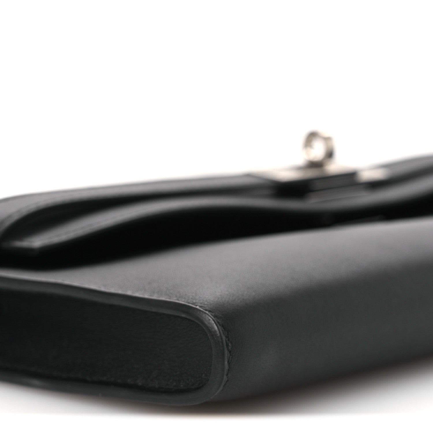 Hermes Swift Kelly Cut Clutch Pochette Black 9 of 13