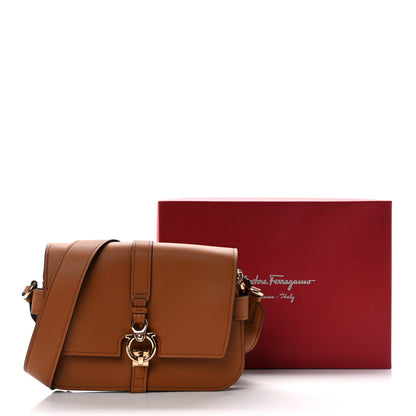Salvatore Ferragamo Calfskin Fiore Shoulder Bag Sella 13 of 13