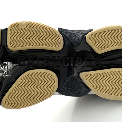 Balenciaga X GUCCI GG Supreme Monogram Allover Logo Womens Triple S Sneakers 38 Beige Ebony Mystic White 6 of 9