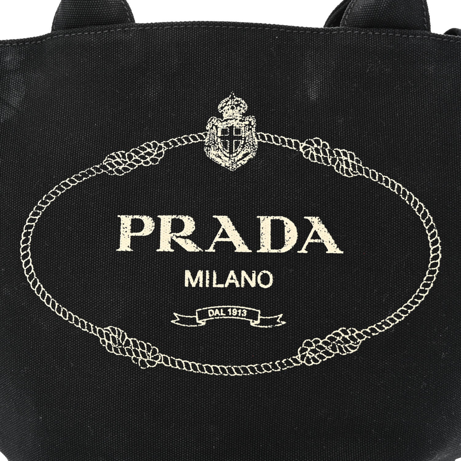 Prada Canapa Small Logo Shopping Tote Black 10 of 13