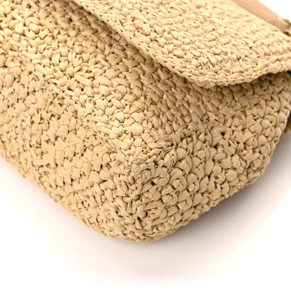 Saint Laurent Raffia Monogram Medium Jamie Natural Avorio 10 of 10