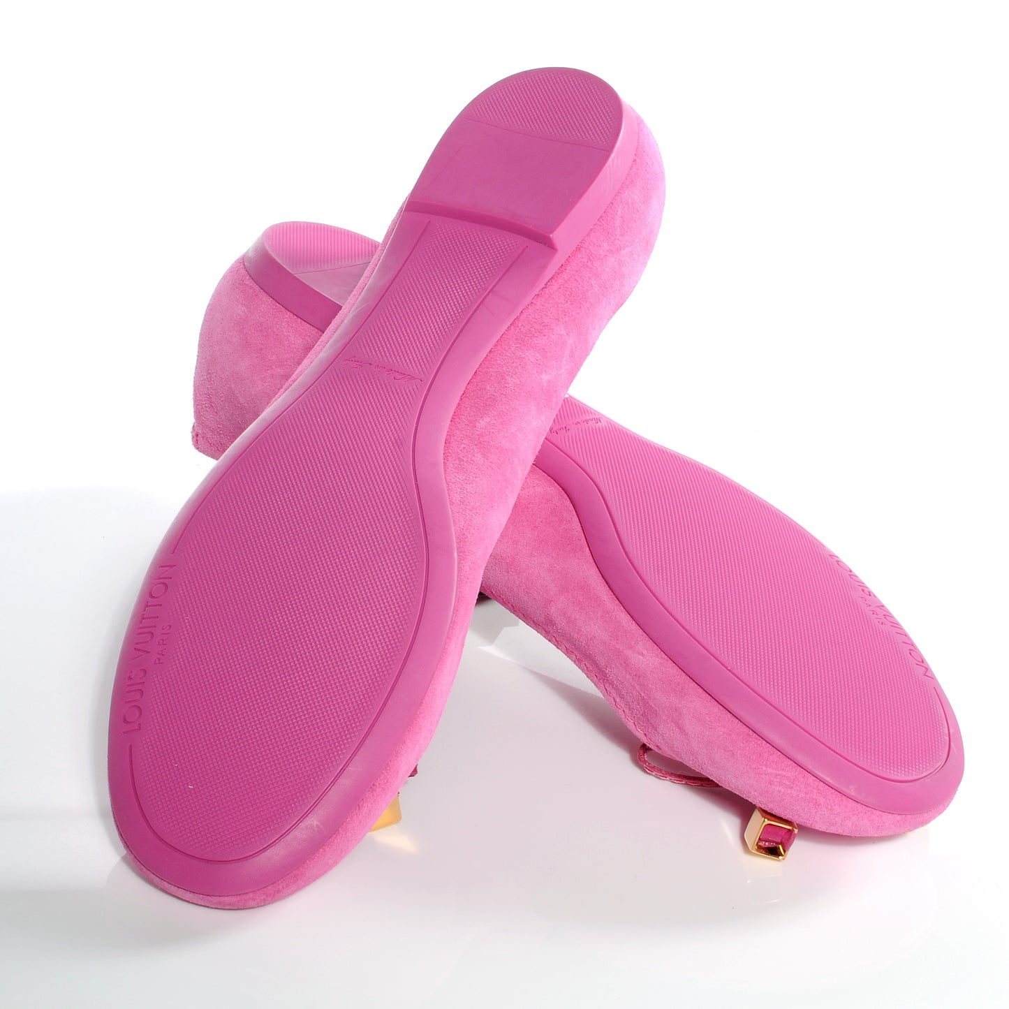 Suede Debbie Ballet Flats 38 Fuchsia