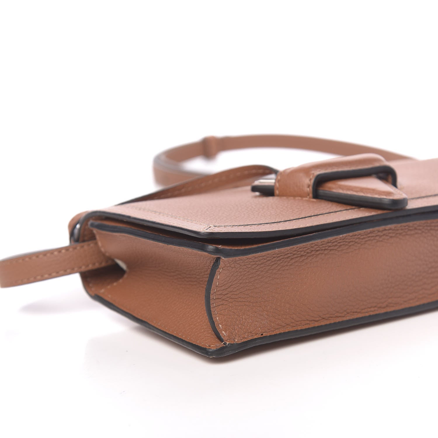 Loewe Grained Calfskin Mini Barcelona Shoulder Bag Tan 8 of 9