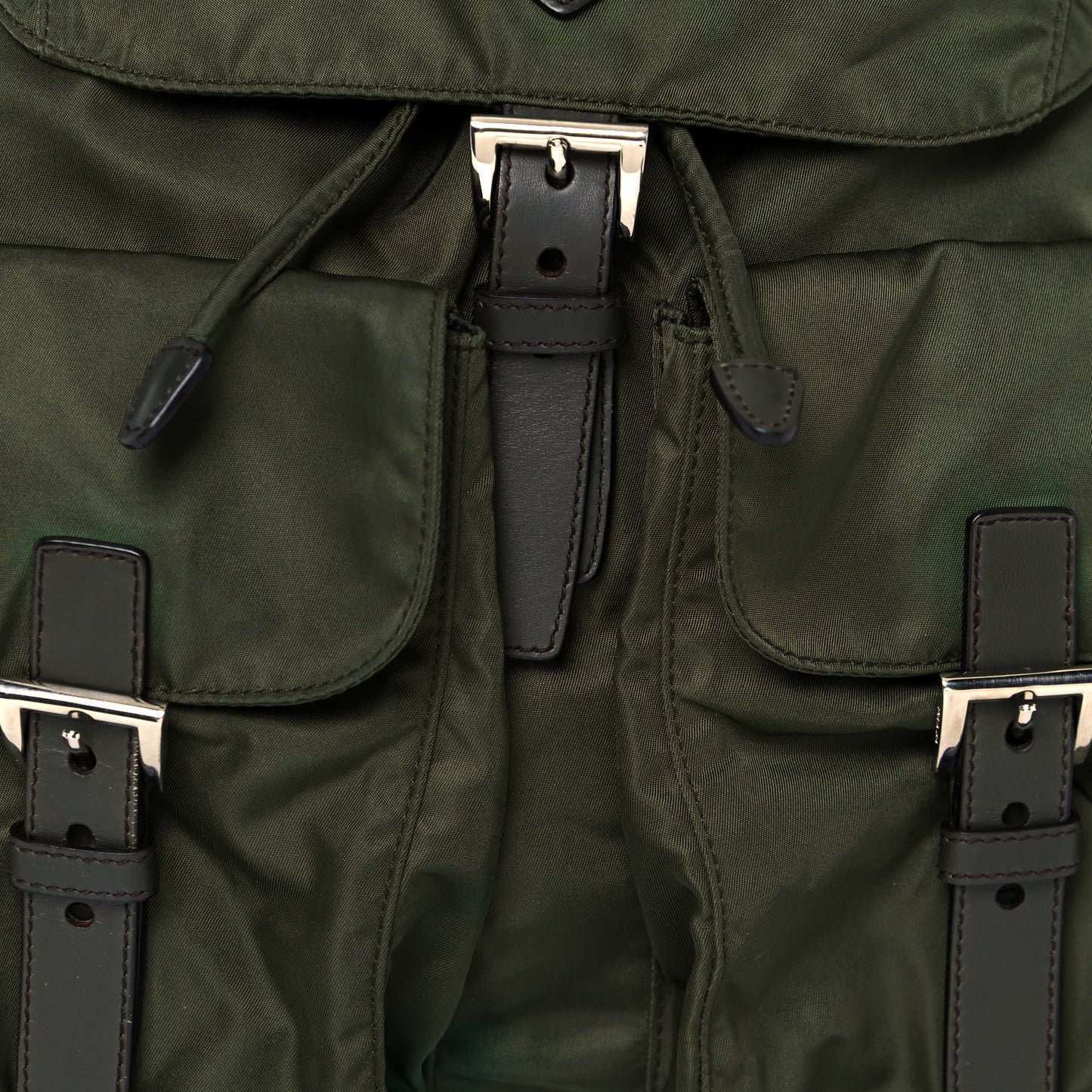 Nylon Vela Large Backpack Ebano