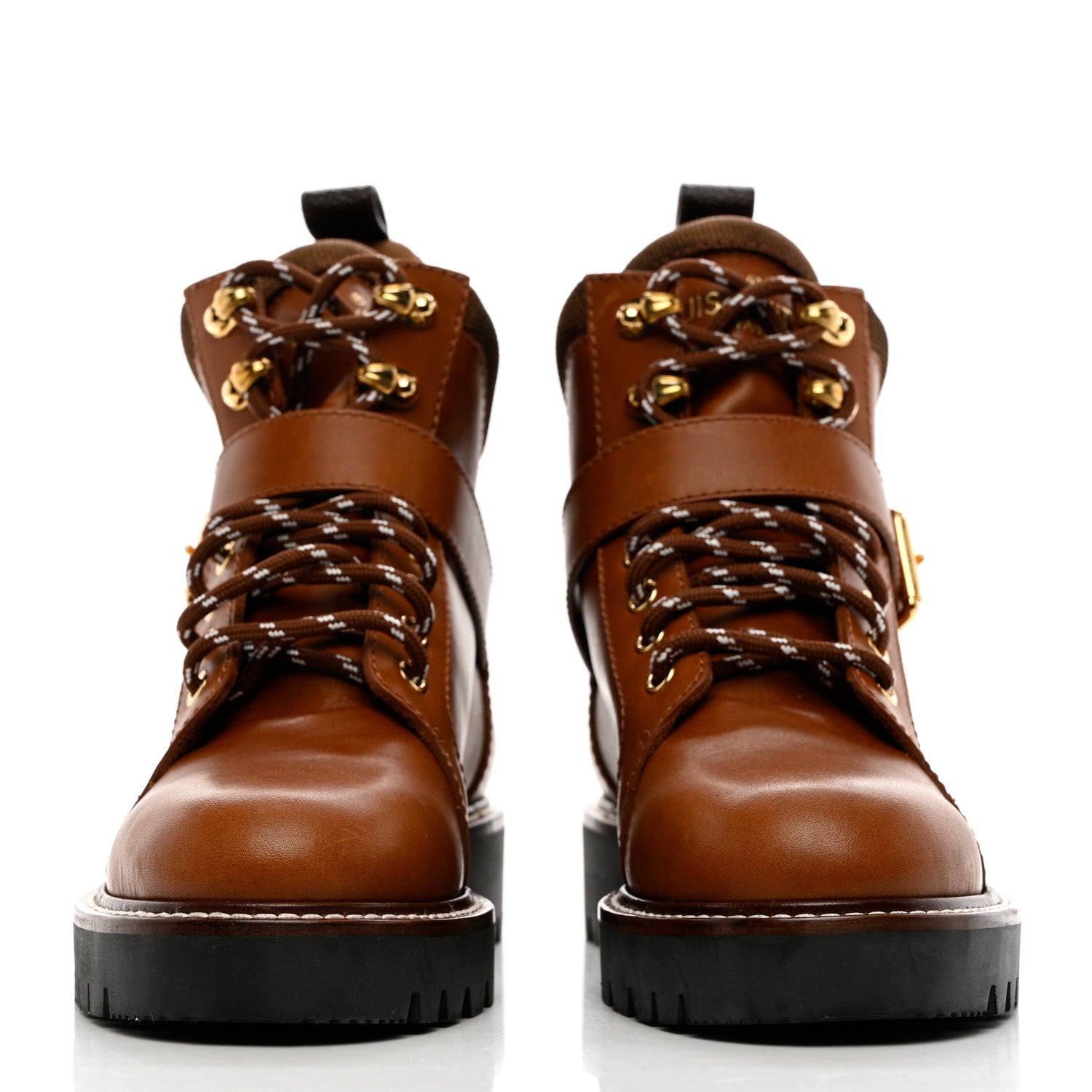 Louis Vuitton Calfskin Territory Ranger Combat Boots 37 Cognac 2 of 8