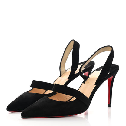 Christian Louboutin Veau Velour Actina 85 Pumps 37 Black 3 of 11