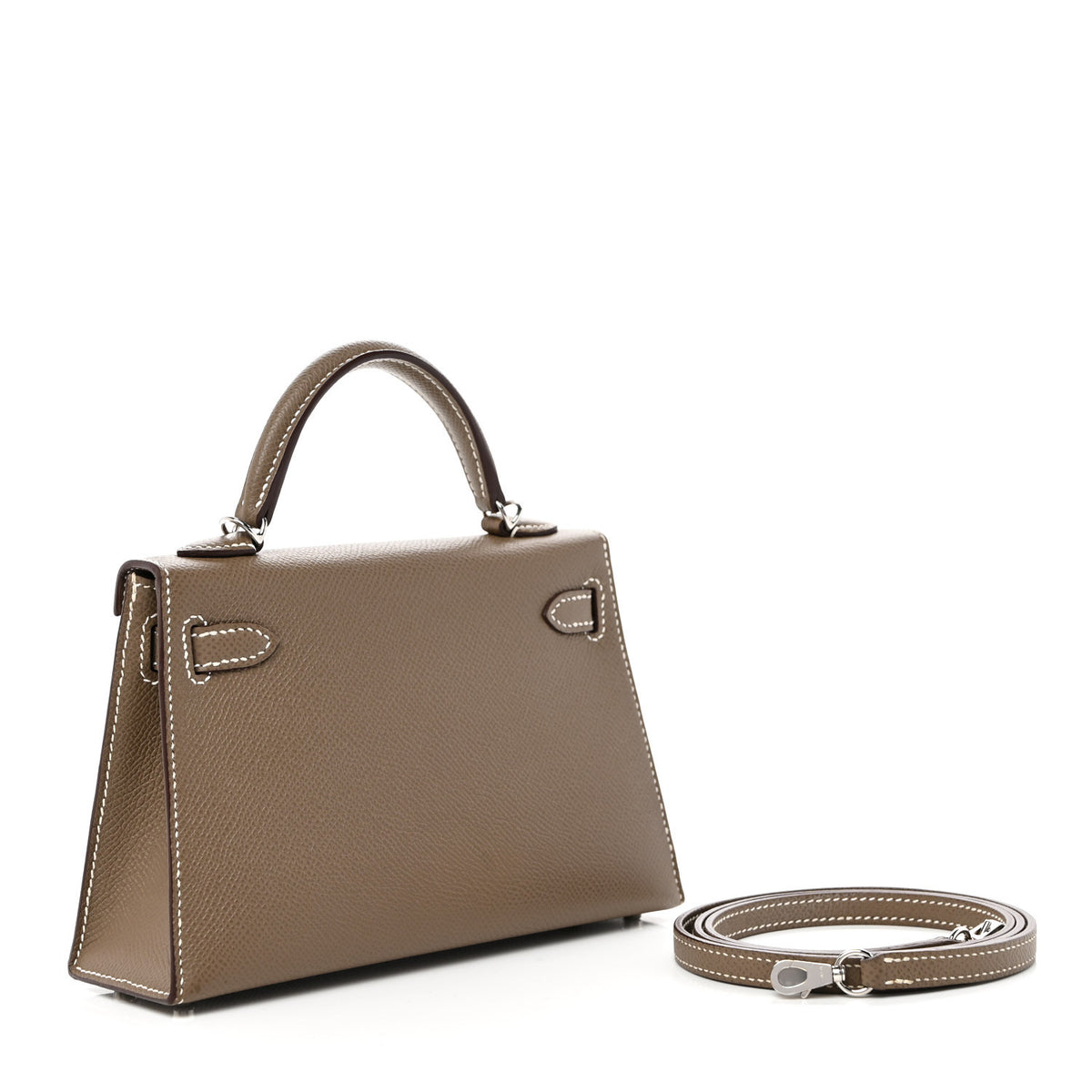 Epsom Mini Kelly Sellier 20 Etoupe