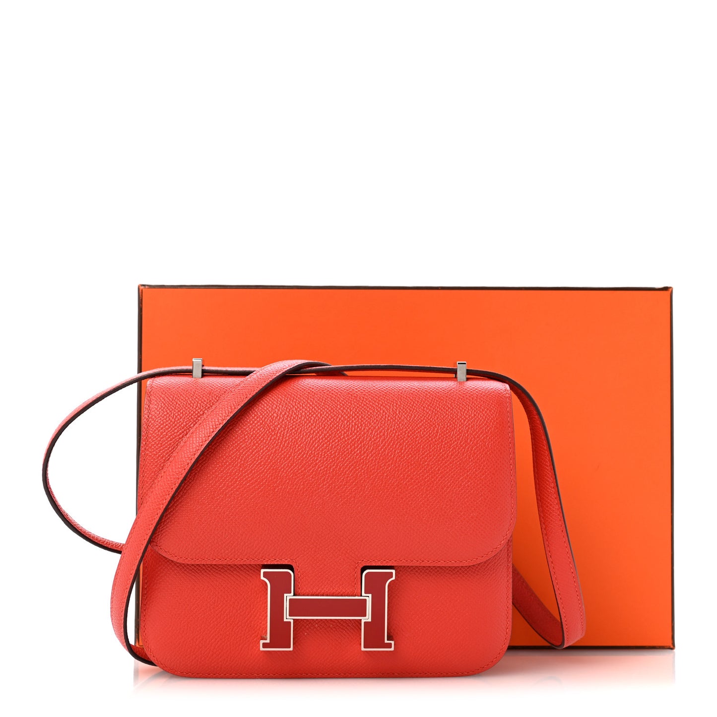 Epsom Enamel Constance 18 Capucine Sanguine