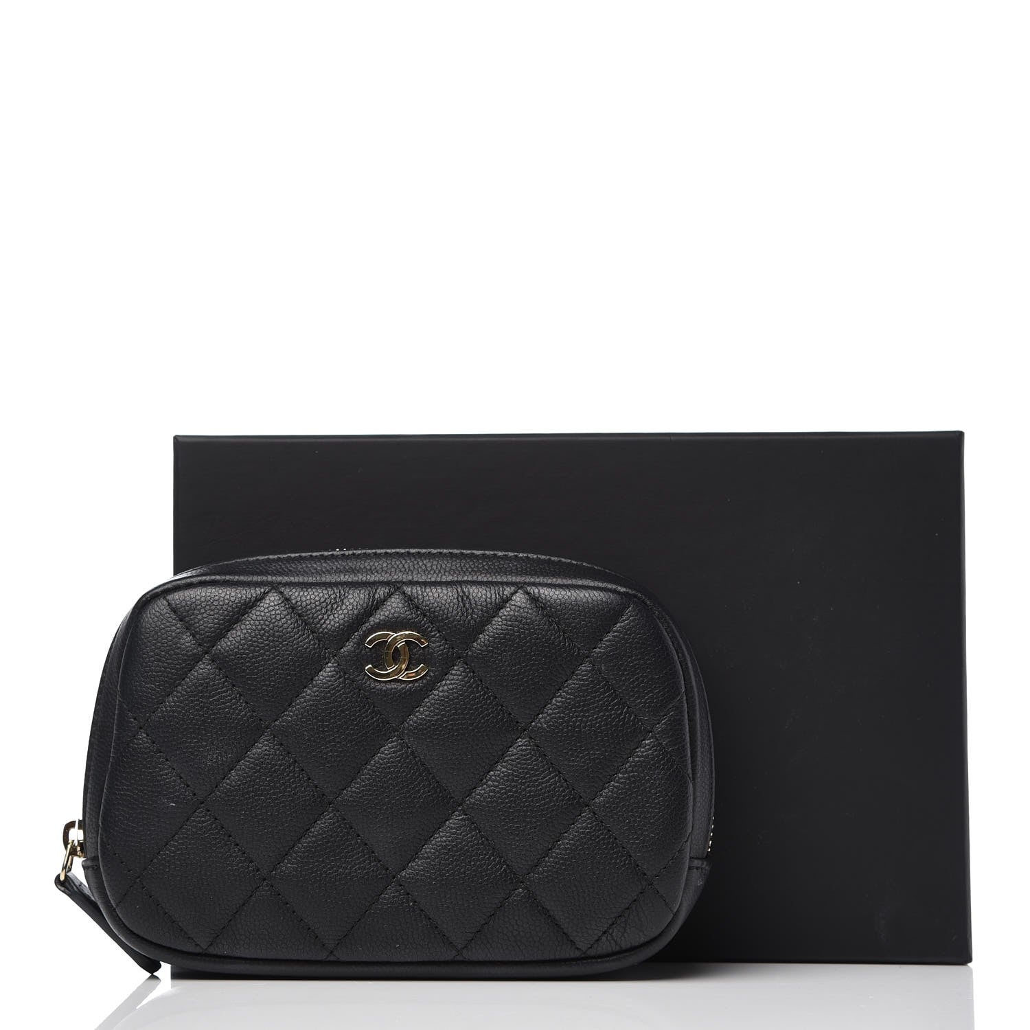 Chanel Caviar Small Curvy Pouch Black 9 of 9