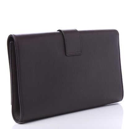 Saint Laurent Calfskin Classic Y Ligne Clutch Brown 3 of 9