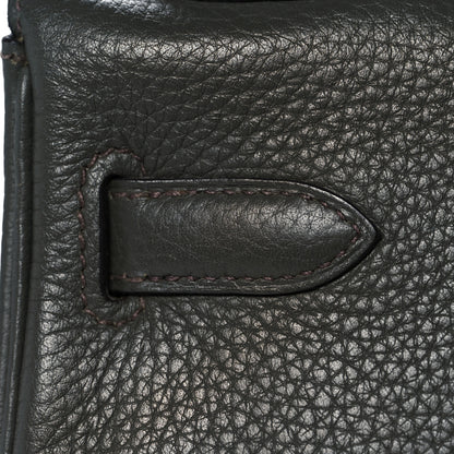 Hermes Taurillon Clemence Kelly Retourne 32 Vert De Gris 12 of 41