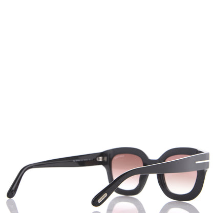Tom Ford Square Acetate Pia Sunglasses TF659 Black 4 of 8