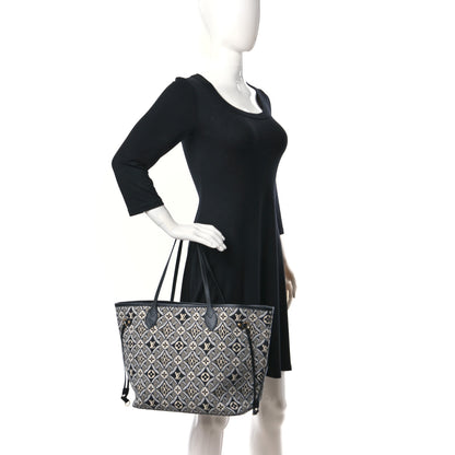 Louis Vuitton Jacquard Since 1854 Neverfull MM Grey 3 of 11