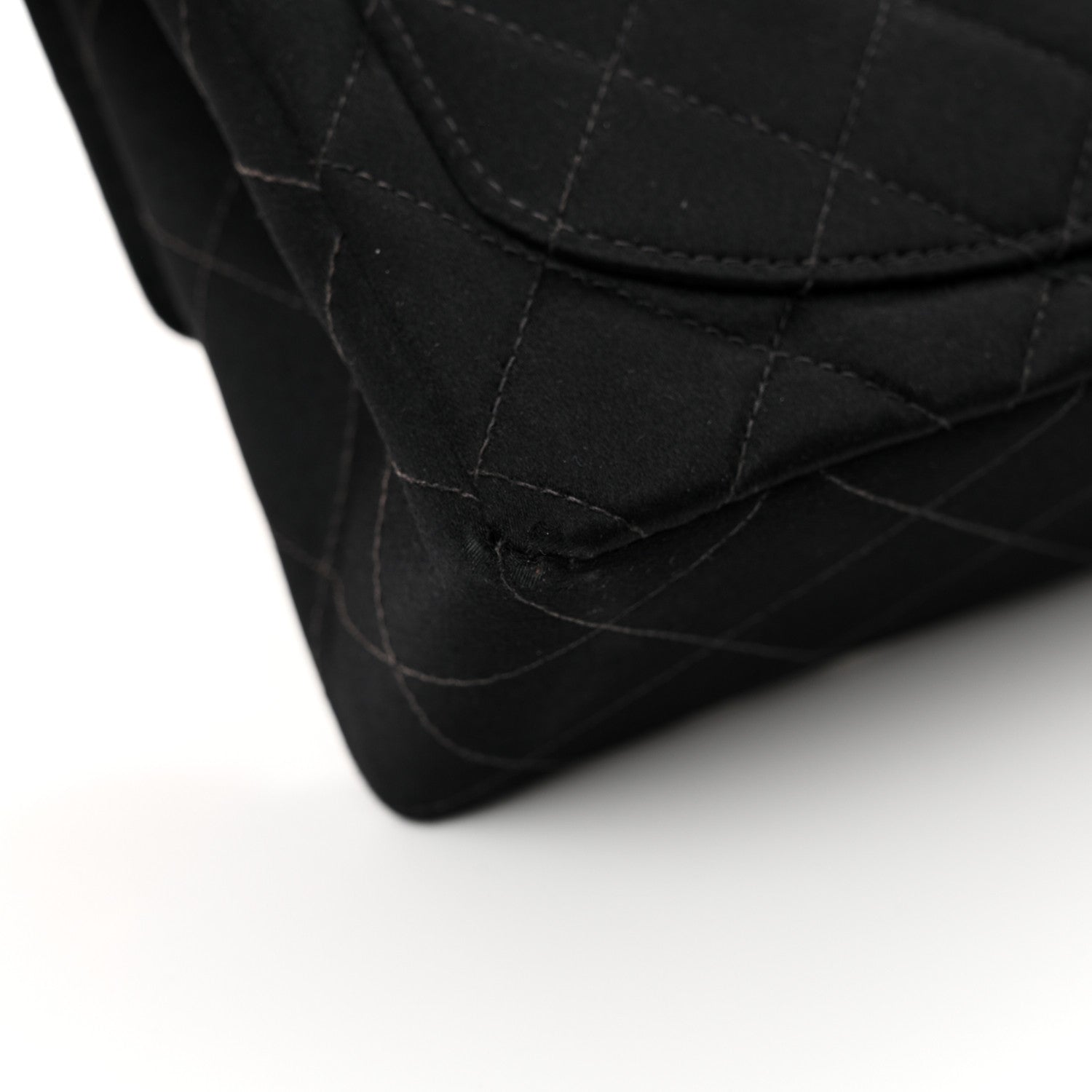 Chanel Satin Quilted Mini Square Flap Black 14 of 16