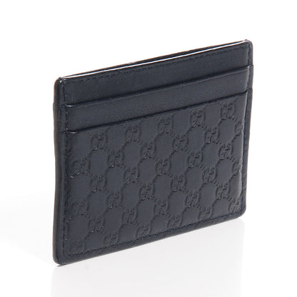 Gucci Microguccissima Card Holder Navy 3 of 6