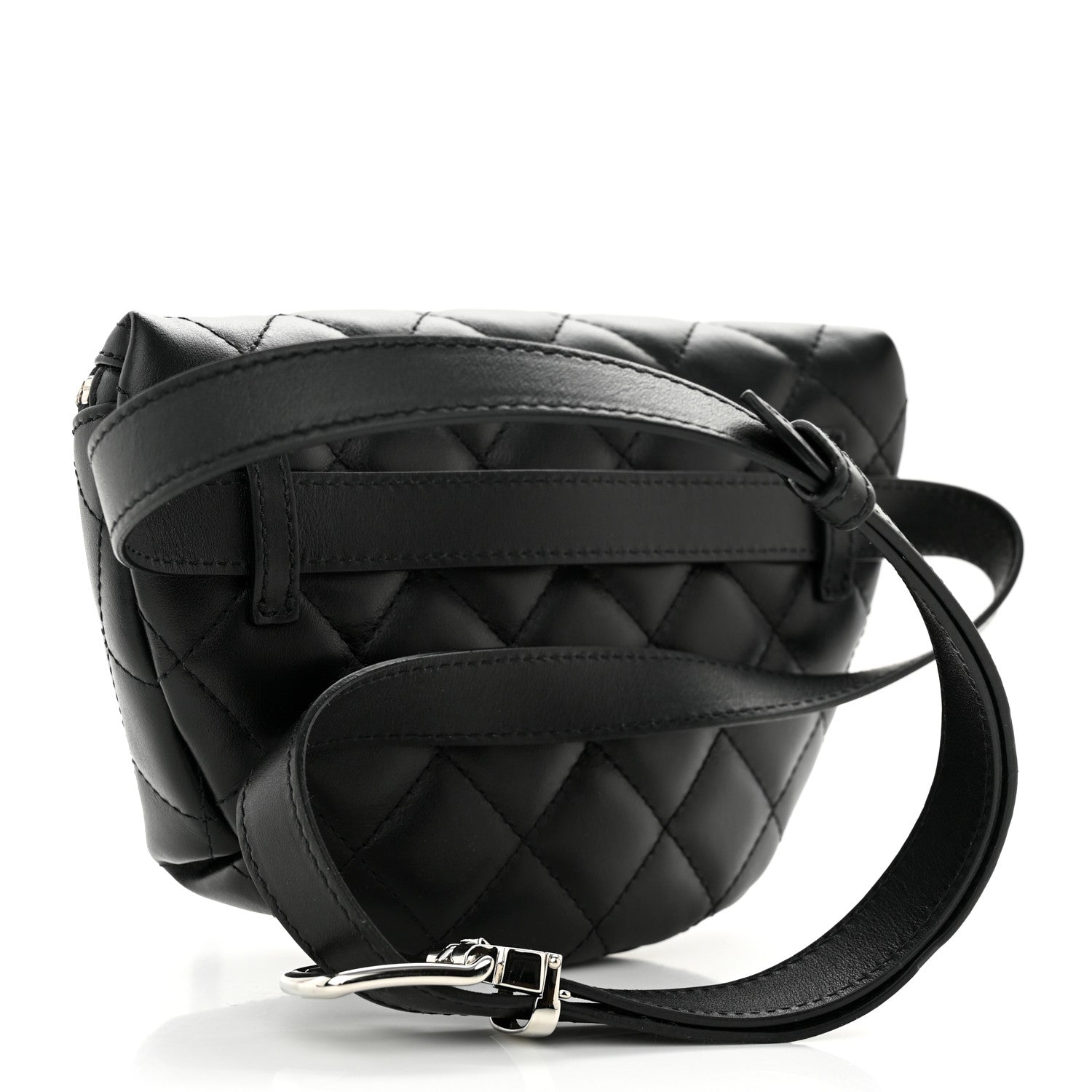 Chanel Calfskin Quilted Waist Belt Bag Black 3 of 11
