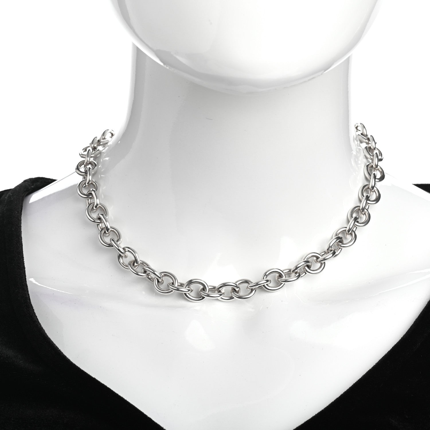 Tiffany Sterling Silver Heart Tag Toggle Necklace 2 of 4