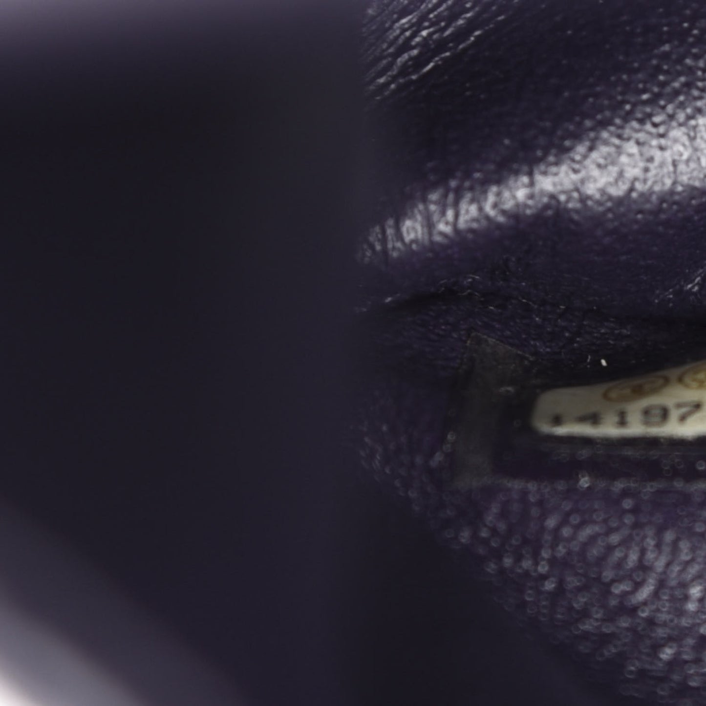 Distressed Patent Quilted 2.55 Reissue 227 Flap Purple