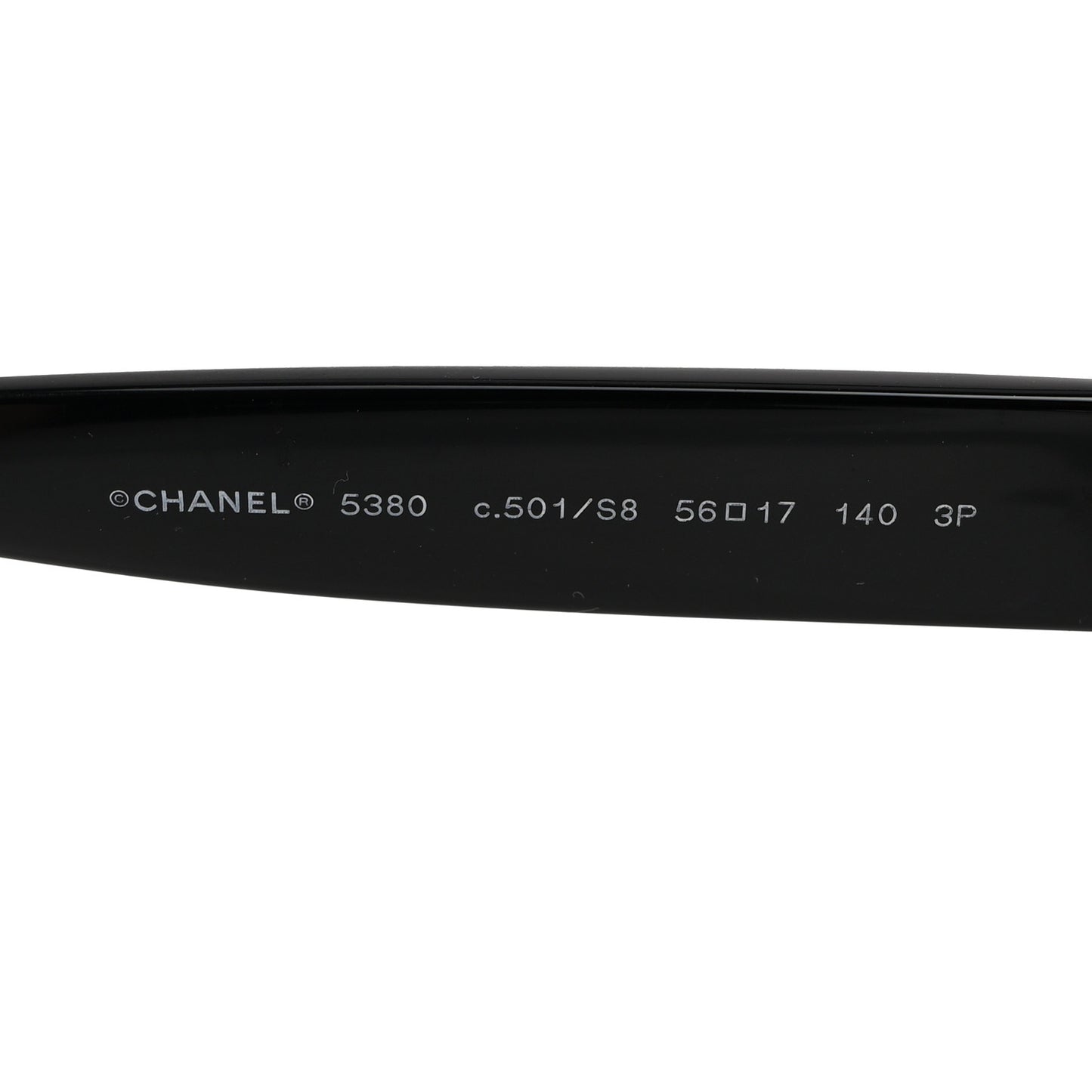Acetate Polarized Square CC Sunglasses 5380 Black