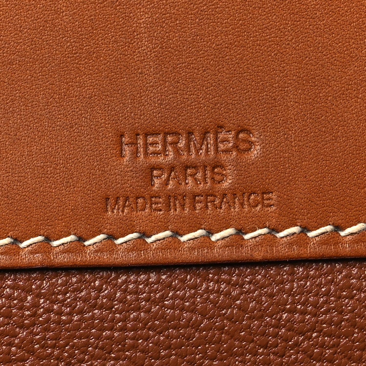 Hermes Toile H Barenia Kelly Depeches 25 Pouch Ecru Beige Fauve 5 of 12