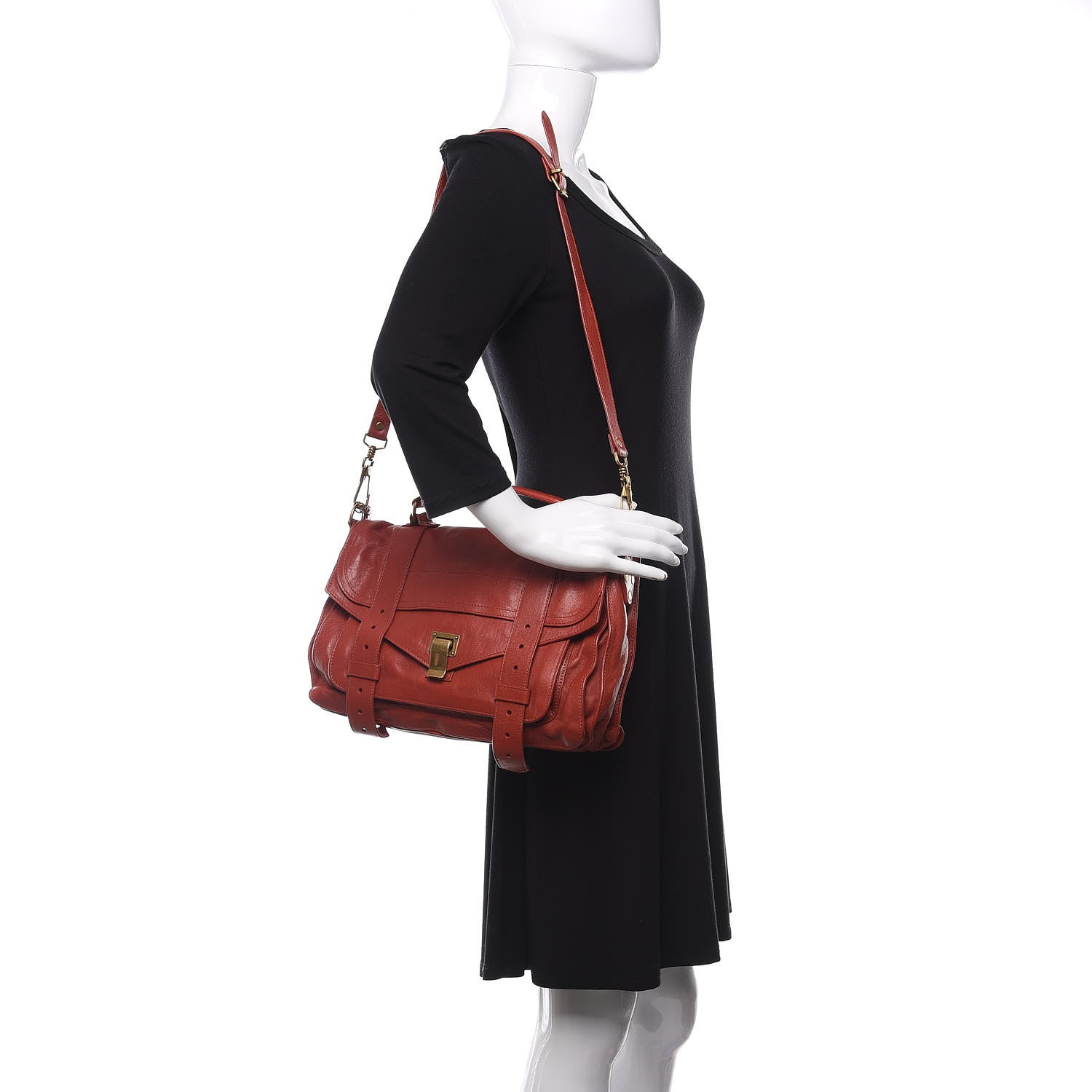 Proenza Schouler Lambskin Medium PS1 Satchel Paprika 2 of 9