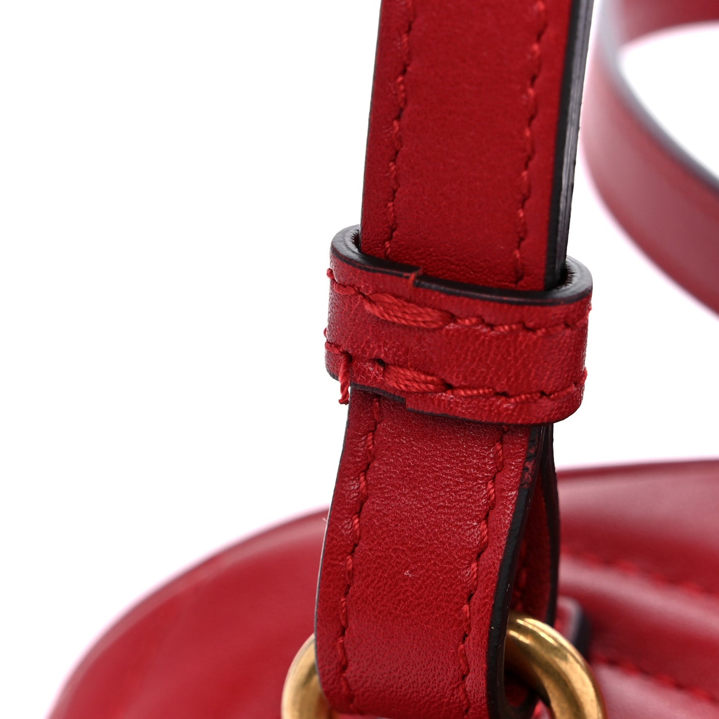 Calfskin Matelasse GG Marmont Flap Backpack Hibiscus Red