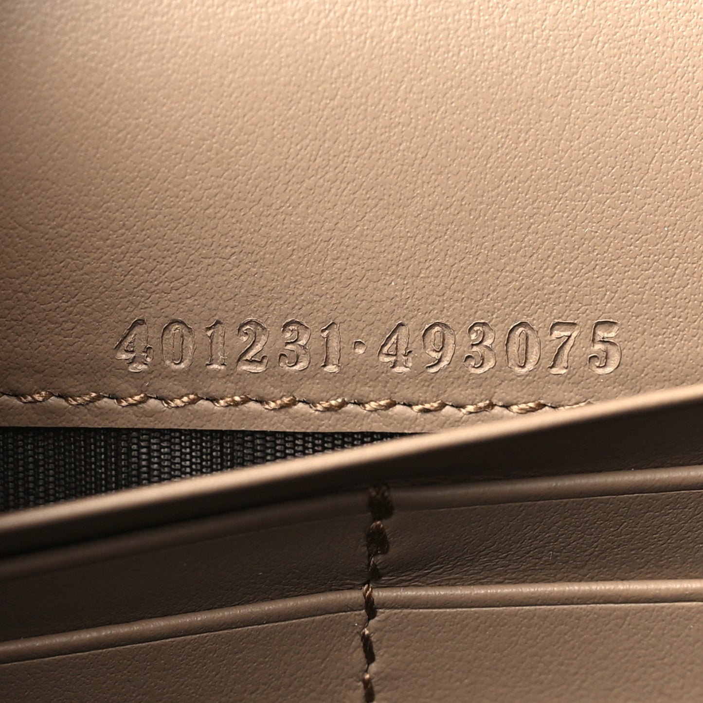 GG Supreme Monogram Mini Dionysus Chain Wallet Beige Taupe