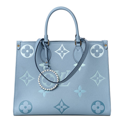 Louis Vuitton Empreinte Monogram Giant By The Pool Onthego MM Summer Blue 1 of 14