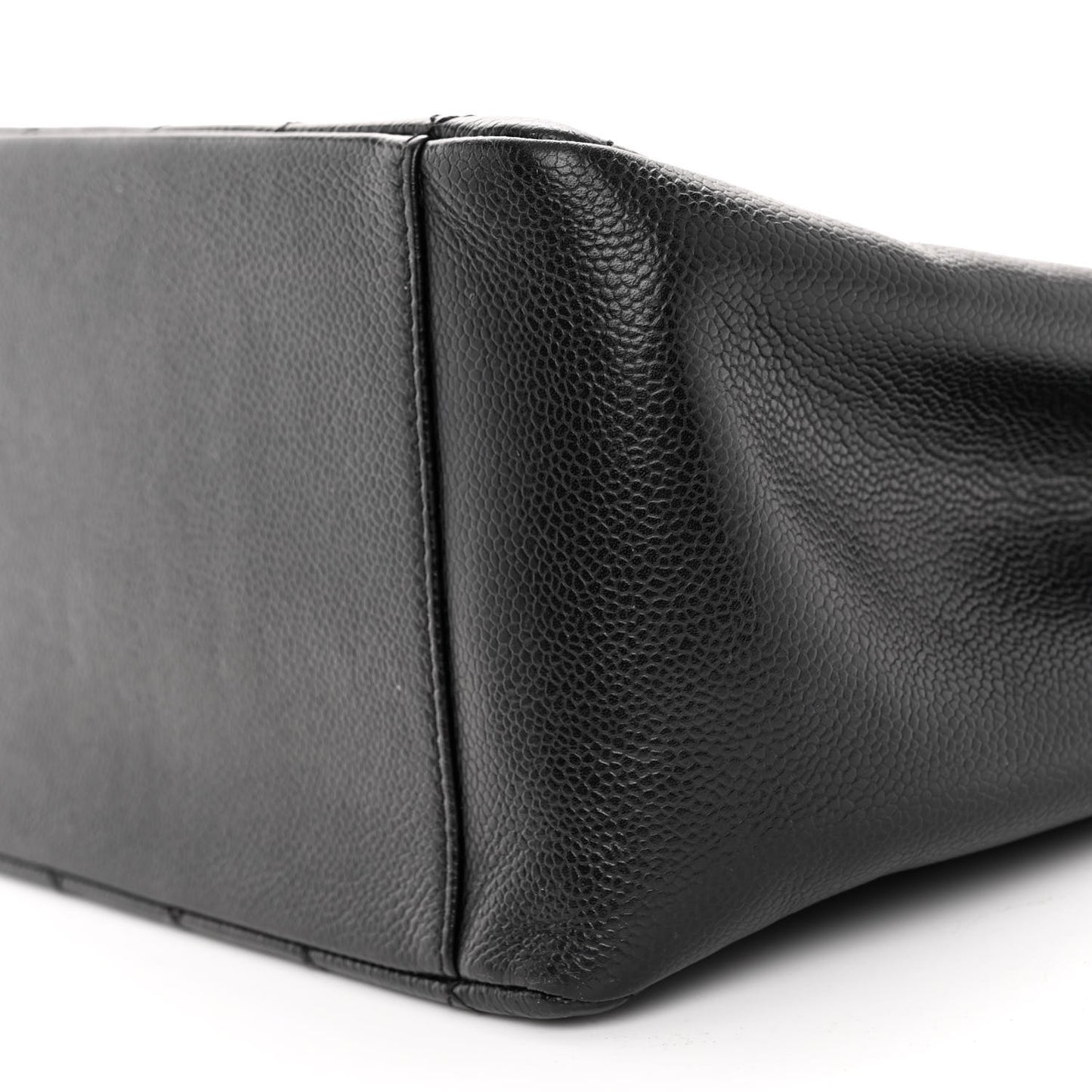 Caviar Quilted Grand Shopping Tote GST Black