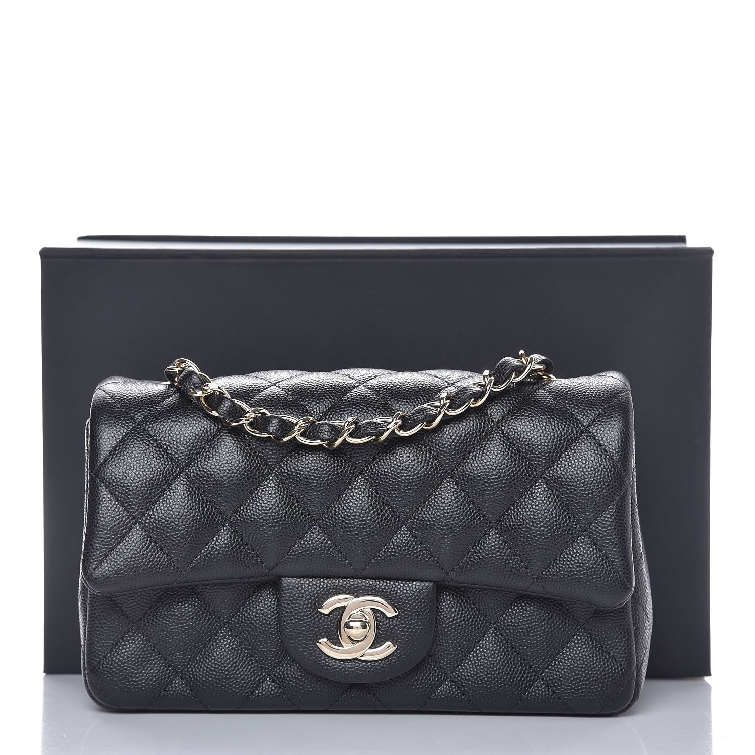 Chanel Caviar Quilted Mini Rectangular Flap Black 8 of 8