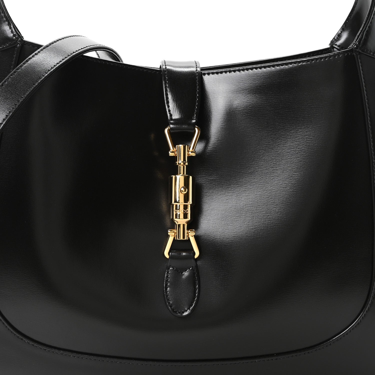 Gucci Boarded Dyana Lux Calfskin Medium Jackie 1961 Hobo Black 8 of 10