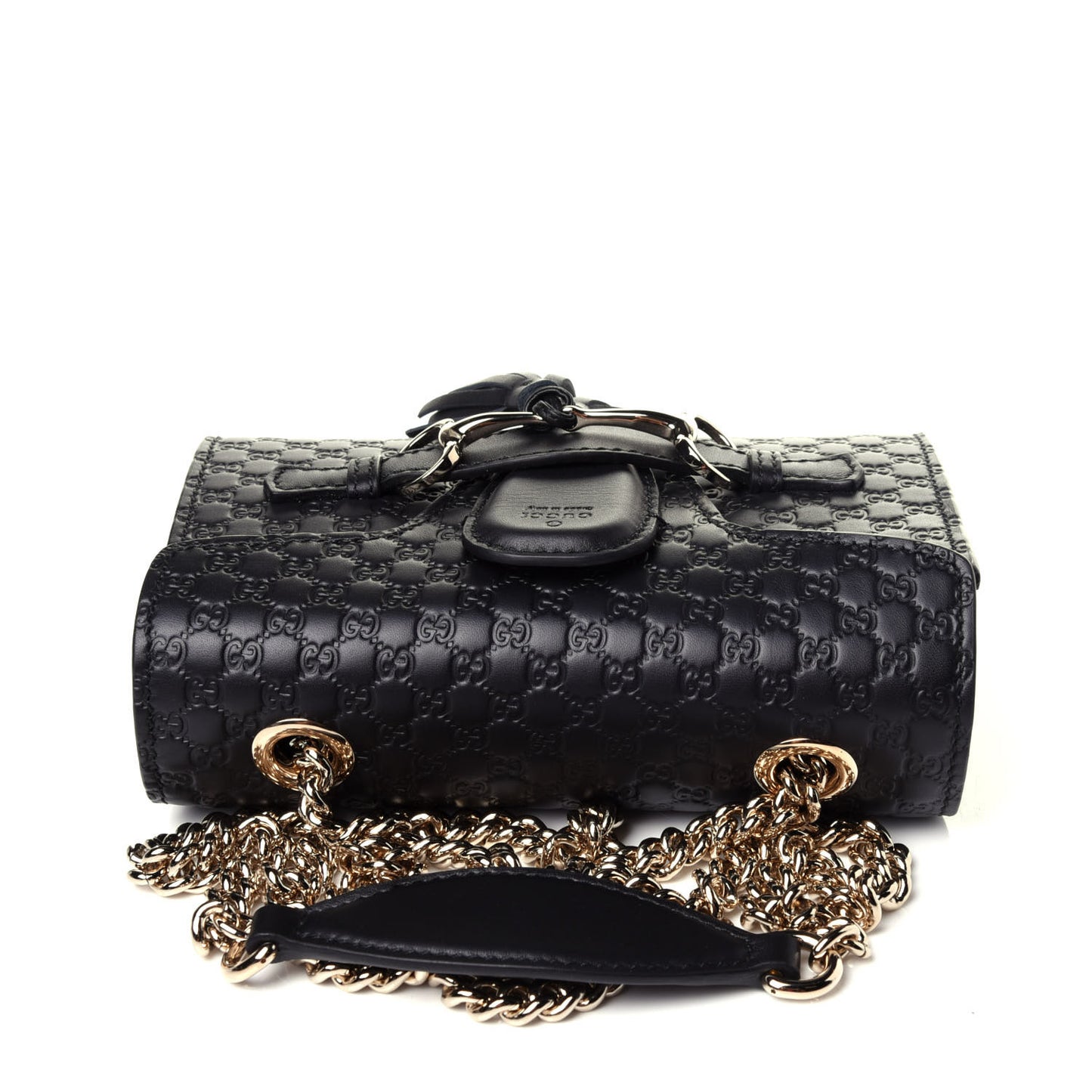 Microguccissima Mini Emily Shoulder Bag Black